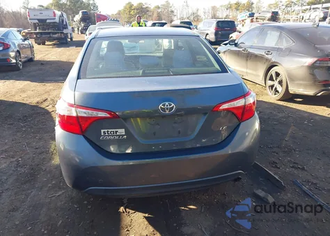 2016 Toyota Corolla Le z USA, uszkodzony, nr VIN 2T1BURHEXGC665344